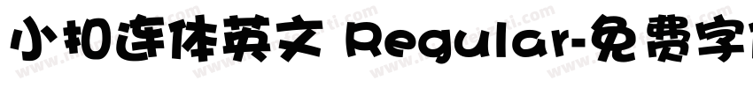小扣连体英文 Regular字体转换